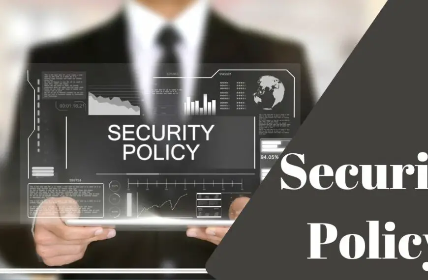 What is A Security Policy-
